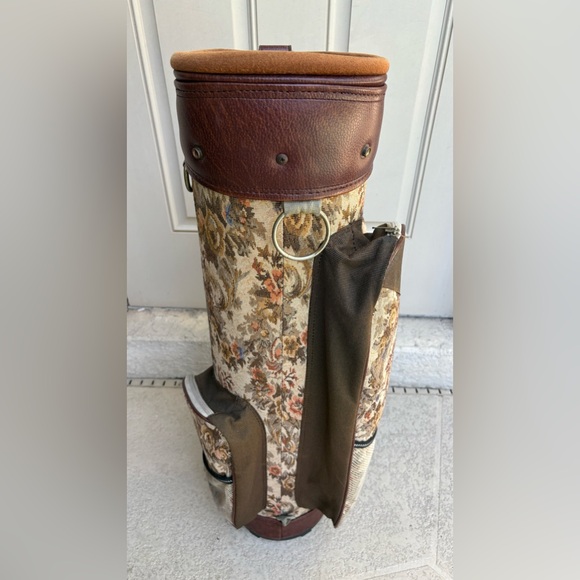 Vintage Floral Patterned Women’s Golf Bag - Picture 3 of 7
